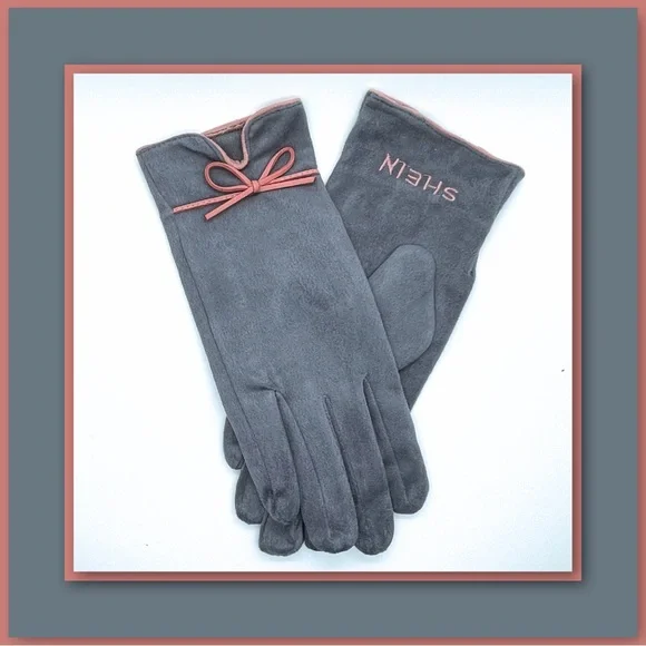 3/$10, 5/$15 - SHEIN Gray Suedette Touchscreen Gloves - Picture 2 of 5